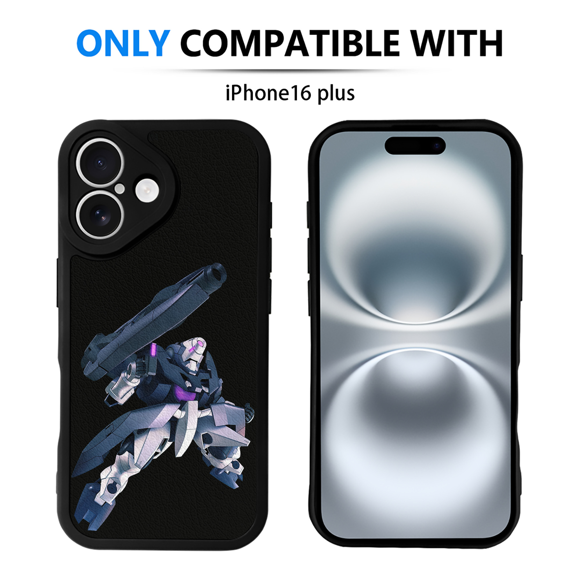 （画像用） 機動戦士ガンダム Mobile Suit Gundam 【iPhone 16シリーズ対応】シリコンスマホケース（レザー調） 材質：シリコン
